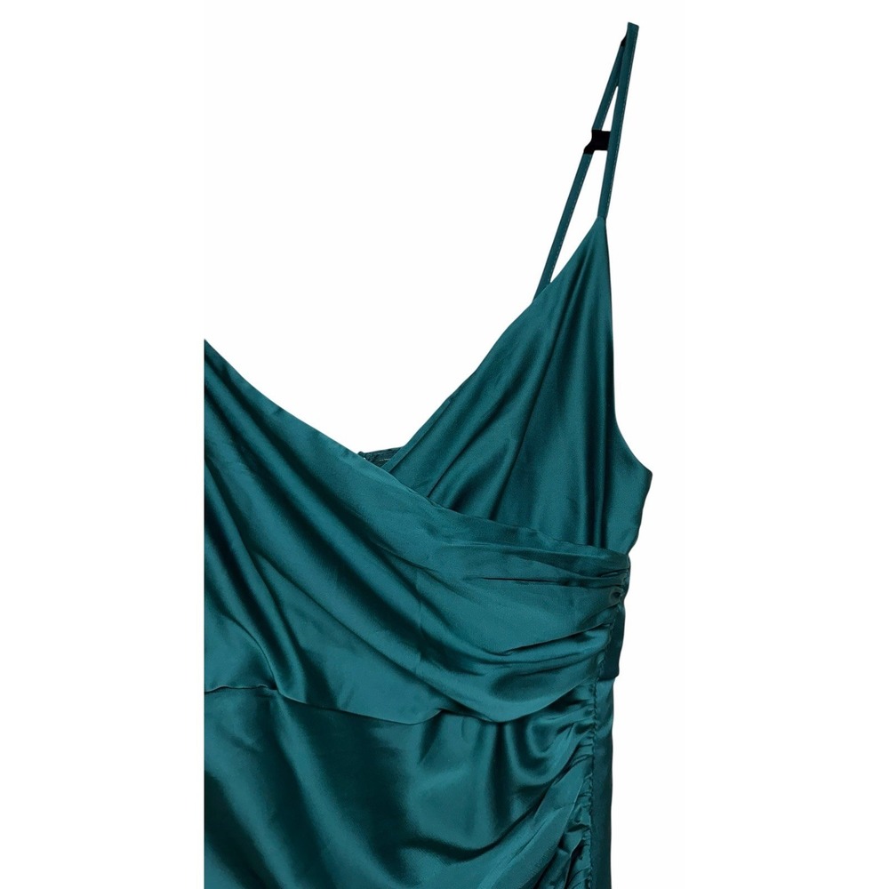 Baltic Born Monet Satin Gown Emerald Green Women's Size Small - Picture 10 of 11